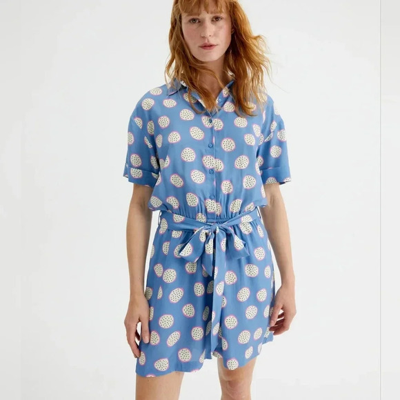 Compania Fantastica Dragon Fruit Pitaya Print Casual Women's Romper Size Medium. - Picture 2 of 16